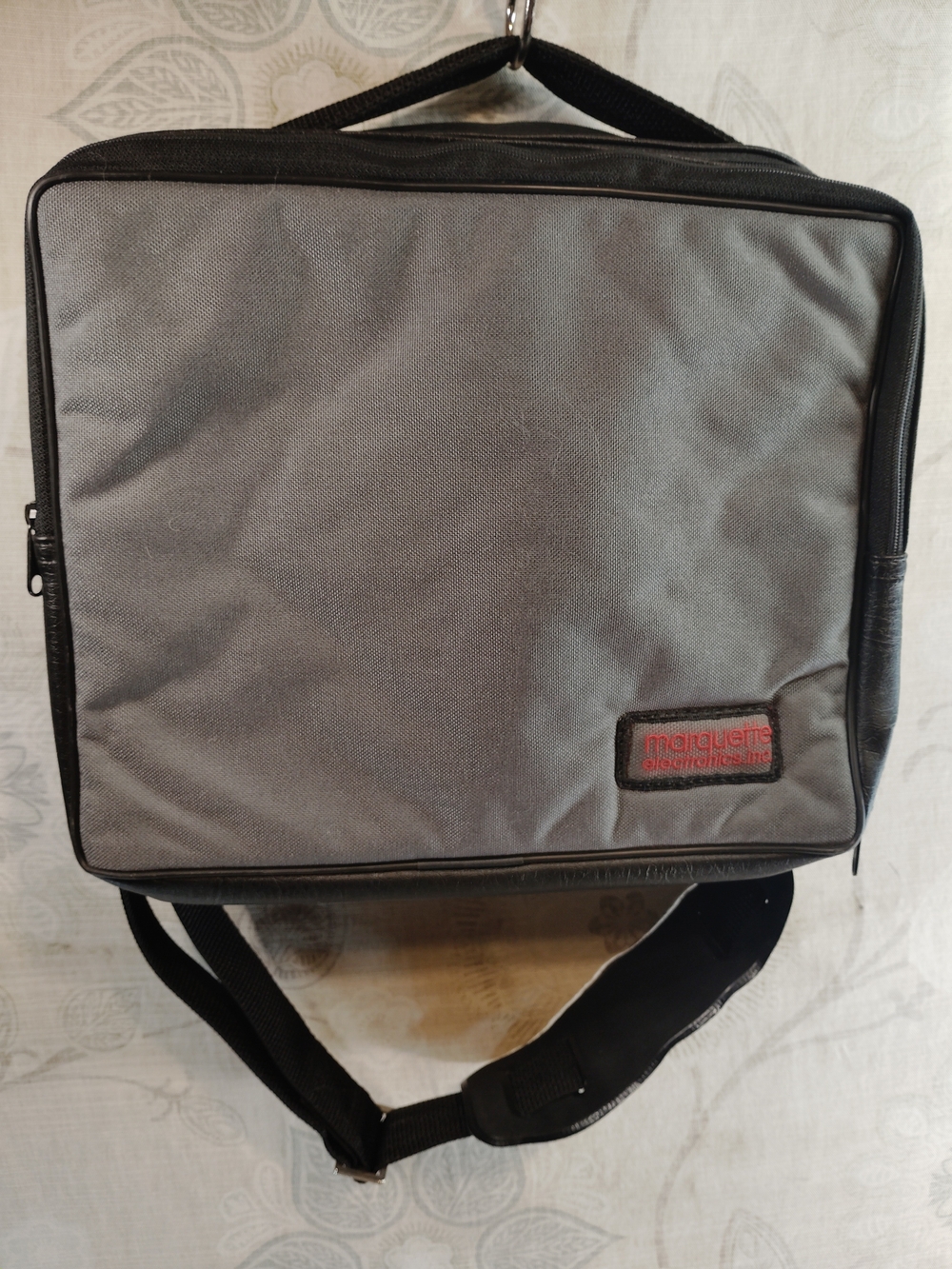 Koszegi Gray Messenger/Laptop/Crossbody Bag with Adjustable Strap
